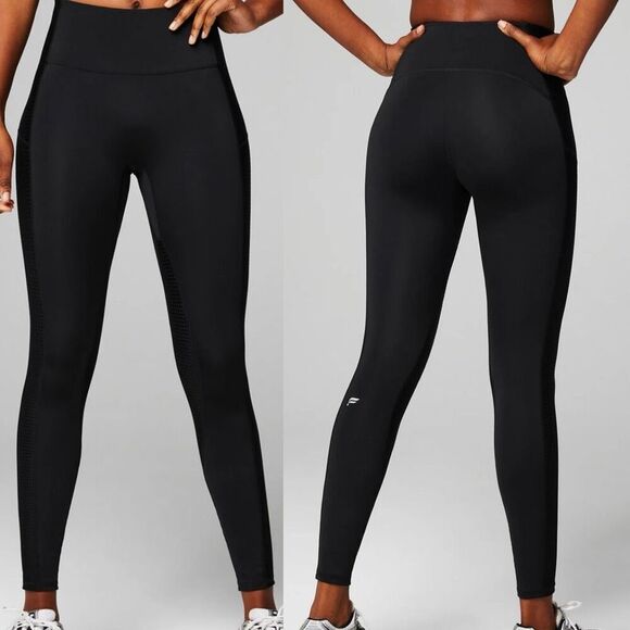 Fabletics Motion365+ High-Waisted Legging black side large NWT - Picture 1 of 6